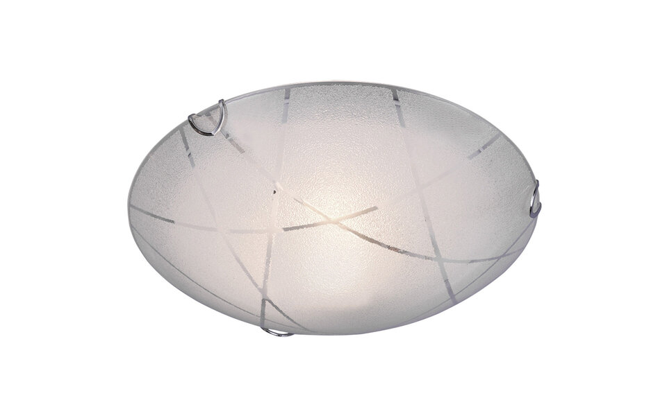 HLW LED LED Ceiling Lamp - Ceiling Lighting - Trion Sandra - E27 Fitting - 1-light - Round - Matte White - Glass