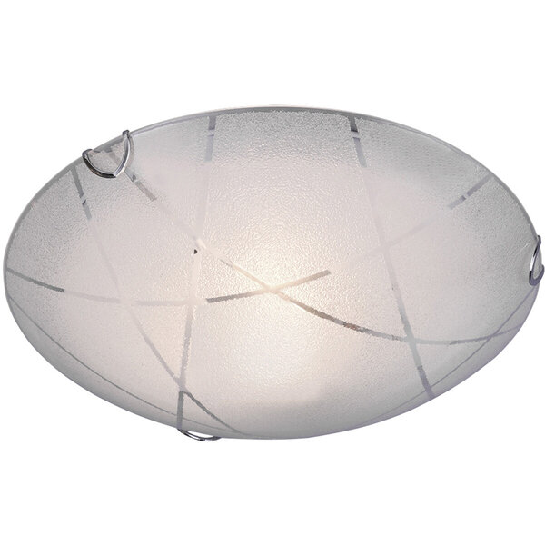 HLW LED LED Plafondlamp - Plafondverlichting - Trion Sandra - E27 Fitting - 1-lichts - Rond - Mat Wit - Glas