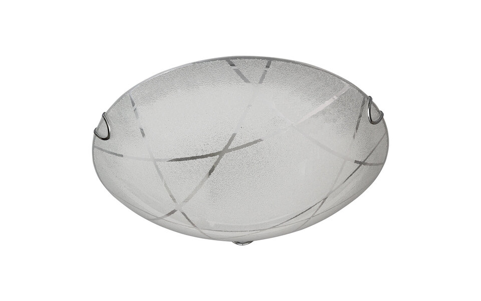 HLW LED LED Plafondlamp - Plafondverlichting - Trion Sandra - E27 Fitting - 1-lichts - Rond - Mat Wit - Glas