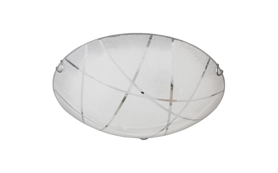 HLW LED LED Plafondlamp - Plafondverlichting - Trion Sandra - E27 Fitting - 2-lichts - Rond - Mat Wit - Glas