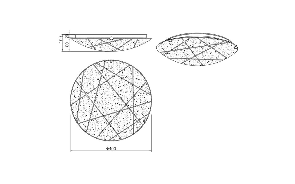 HLW LED LED Ceiling Lamp - Ceiling Lighting - Trion Sandra - E27 Fitting - 2-light - Round - Matte White - Glass