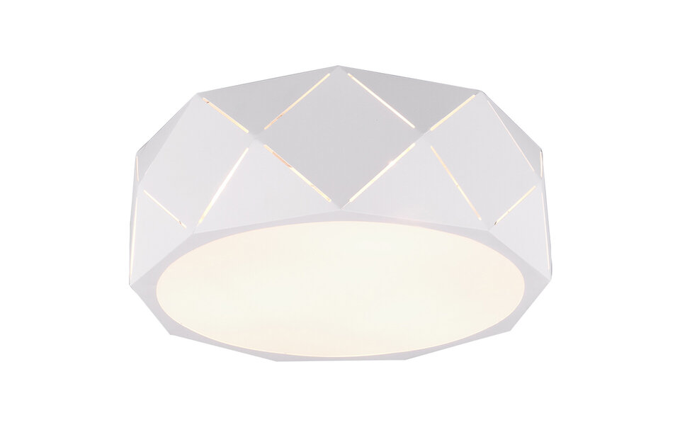 HLW LED LED Ceiling Lamp - Ceiling Lighting - Trion Zanda - E27 Fitting - 3-light - Round - Matt White - Aluminum