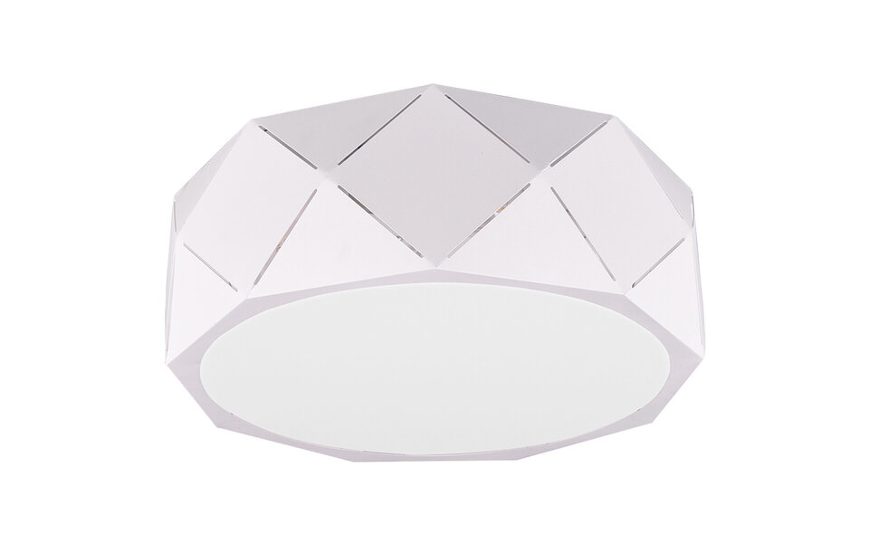 HLW LED LED Ceiling Lamp - Ceiling Lighting - Trion Zanda - E27 Fitting - 3-light - Round - Matt White - Aluminum