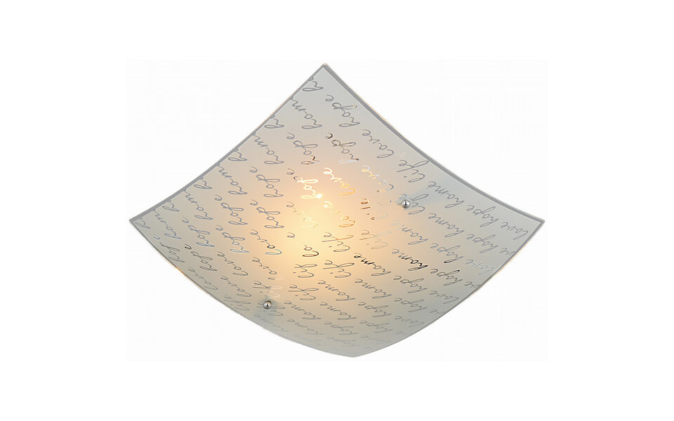 HLW LED LED Ceiling Lamp - Ceiling Lighting - Trion Sonu - E27 Fitting - 1-light - Square - Matt White - Aluminum