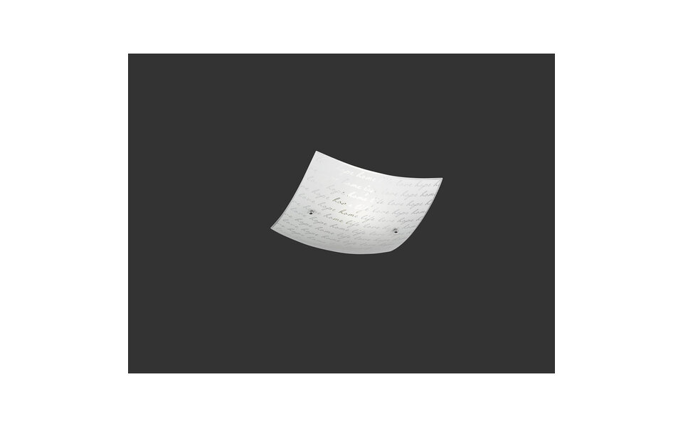 HLW LED LED Ceiling Lamp - Ceiling Lighting - Trion Sonu - E27 Fitting - 1-light - Square - Matt White - Aluminum