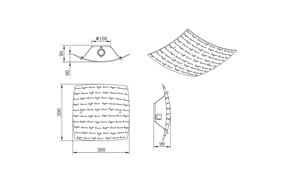 HLW LED LED Ceiling Lamp - Ceiling Lighting - Trion Sonu - E27 Fitting - 1-light - Square - Matt White - Aluminum
