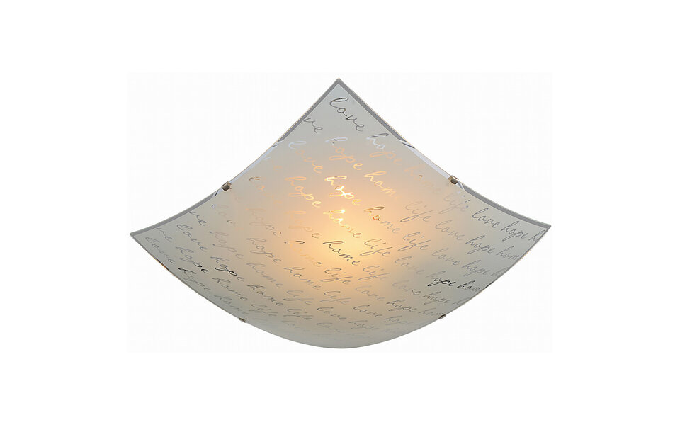HLW LED LED Ceiling Lamp - Ceiling Lighting - Trion Sonu - E27 Fitting - 2-light - Square - Matt White - Aluminum