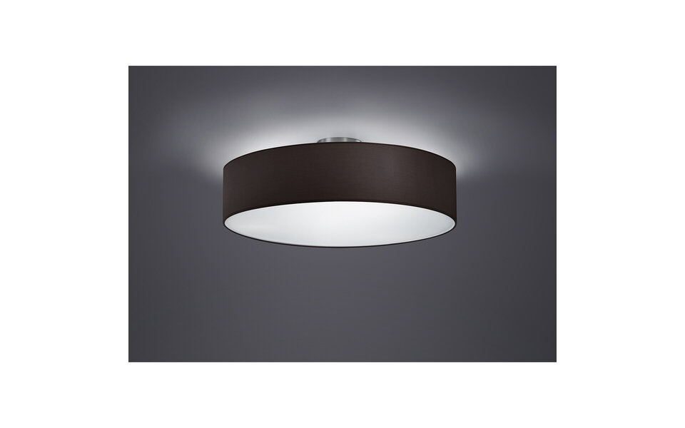 HLW LED LED Plafondlamp - Plafondverlichting - Trion Hotia - E27 Fitting - 3-lichts - Rond - Mat Zwart - Aluminium