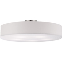 LED plafondlamp Trion Hotia 5x E27 Ø650 mm mat nikkel