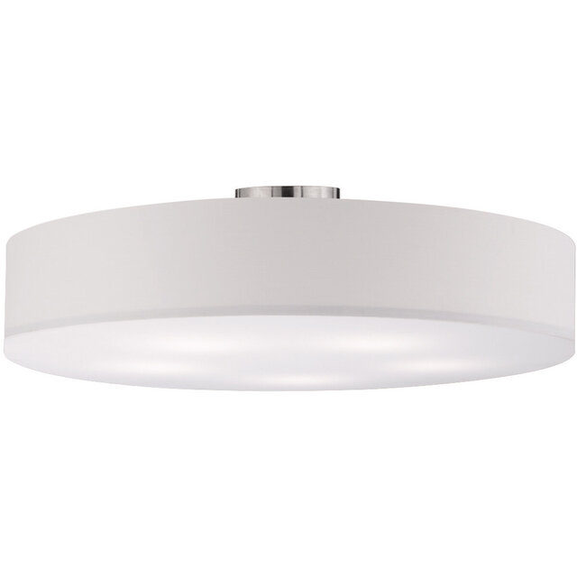 LED plafondlamp Trion Hotia 5x E27 Ø650 mm mat nikkel Verlichting per ruimte