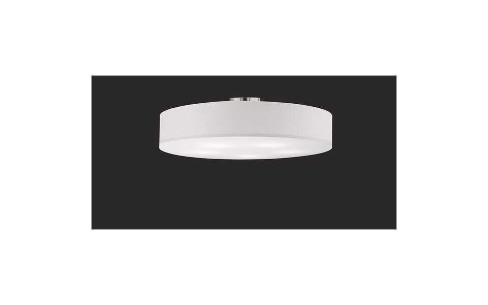 HLW LED LED Plafondlamp - Plafondverlichting - Trion Hotia - E27 Fitting - 5-lichts - Rond - Mat Wit - Aluminium