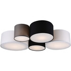 HLW LED LED Ceiling Lamp - Ceiling Lighting - Trion Hotia - E27 Fitting - 5 Lights - Round - Multicolor - Aluminum