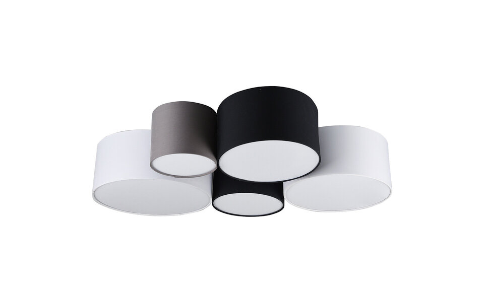 HLW LED LED Ceiling Lamp - Ceiling Lighting - Trion Hotia - E27 Fitting - 5 Lights - Round - Multicolor - Aluminum HLW LED LED Ceiling Lamp - Ceiling Lighting - Trion Hotia - E27 Fitting - 5 Lights - Round - Multicolor - Aluminum