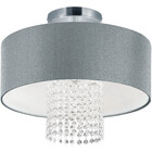 HLW LED LED Plafondlamp - Plafondverlichting - Trion Kong - E14 Fitting - Rond - Mat Zilver - Aluminium