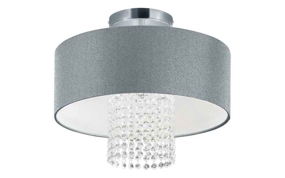 HLW LED LED Ceiling Light - Ceiling Lighting - Trion Kong - E14 Fitting - Round - Matte Silver - Aluminum
