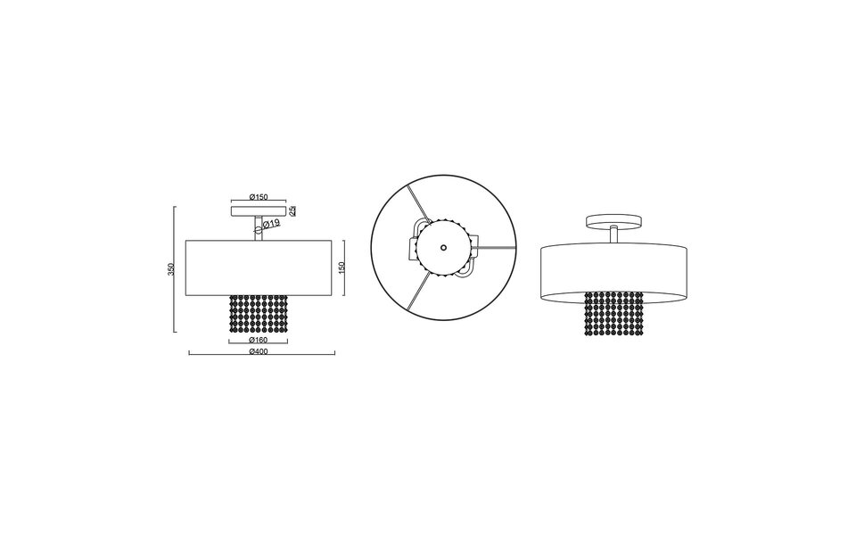 HLW LED LED Ceiling Light - Ceiling Lighting - Trion Kong - E14 Fitting - Round - Matte Silver - Aluminum