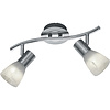Trion Levino LED ceiling spotlight matte nickel 2×E14 3000K 800lm