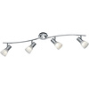 LED ceiling spotlight Trion Levino 4-light matte nickel 3000K LED ceiling spotlight Trion Levino 4-light matte nickel 3000K