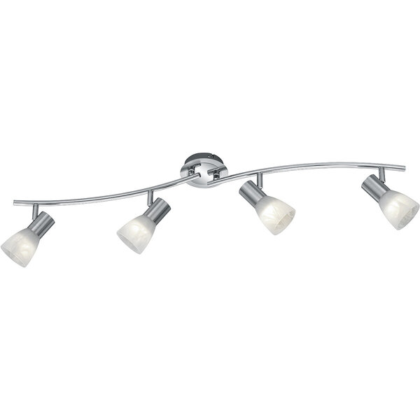 HLW LED LED Plafondspot - Trion Levino - E14 Fitting - Warm Wit 3000K - 4-lichts - Rechthoek - Mat Nikkel - Aluminium HLW LED LED Plafondspot - Trion Levino - E14 Fitting - Warm Wit 3000K - 4-lichts - Rechthoek - Mat Nikkel - Aluminium