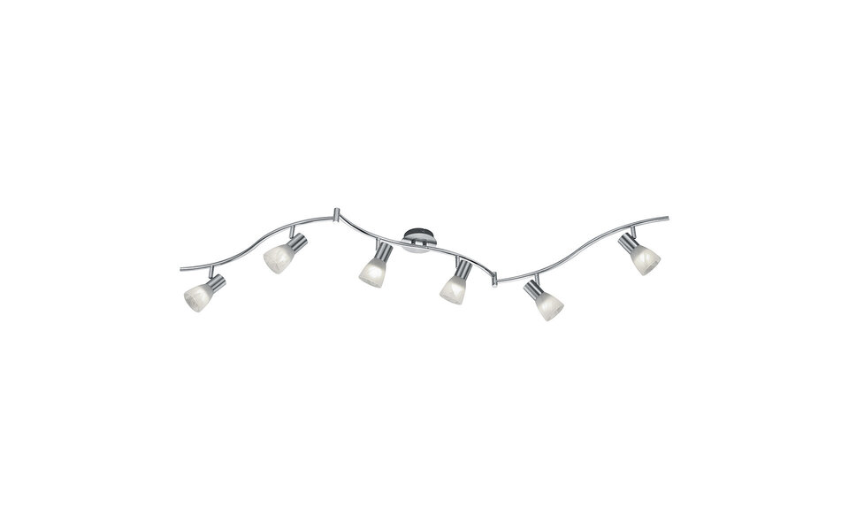 HLW LED LED Plafondspot - Trion Levino - E14 Fitting - Warm Wit 3000K - 6-lichts - Rechthoek - Mat Nikkel - Aluminium HLW LED LED Plafondspot - Trion Levino - E14 Fitting - Warm Wit 3000K - 6-lichts - Rechthoek - Mat Nikkel - Aluminium
