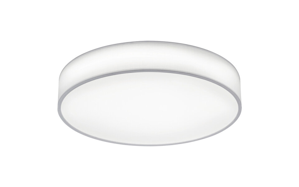 HLW LED LED Ceiling Lamp - Ceiling Lighting - Trion Lanago - 42W - Adjustable Color - Remote Control - Dimmable - Round - Matte White - Textile HLW LED LED Ceiling Lamp - Ceiling Lighting - Trion Lanago - 42W - Adjustable Color - Remote Control - Dimmable - Round - Matte White - Textile