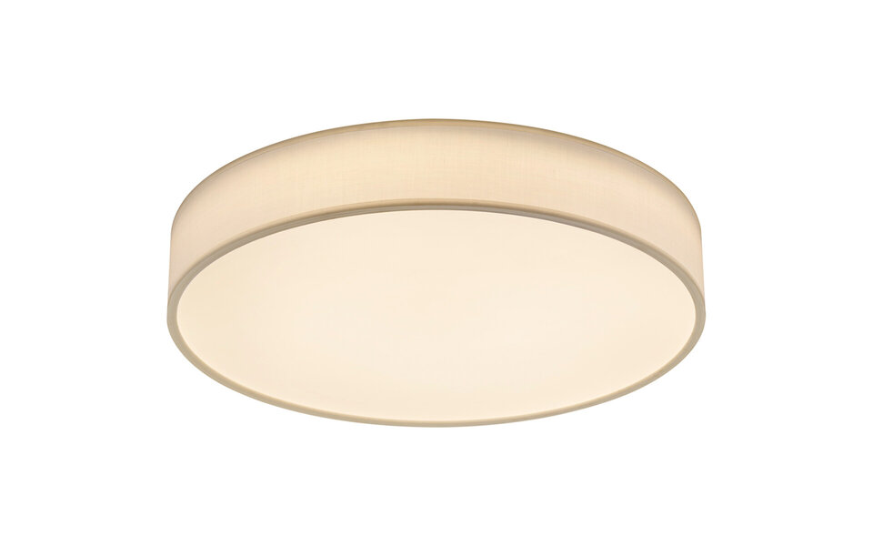 HLW LED LED Ceiling Lamp - Ceiling Lighting - Trion Lanago - 42W - Adjustable Color - Remote Control - Dimmable - Round - Matte White - Textile HLW LED LED Ceiling Lamp - Ceiling Lighting - Trion Lanago - 42W - Adjustable Color - Remote Control - Dimmable - Round - Matte White - Textile
