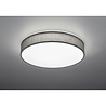 HLW LED LED Ceiling Lamp - Ceiling Lighting - Trion Lanago - 42W - Adjustable Color - Remote Control - Dimmable - Round - Matte Gray - Textile