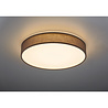 HLW LED LED Plafondlamp - Plafondverlichting - Trion Lanago - 42W - Aanpasbare Kleur - Afstandsbediening - Dimbaar - Rond - Mat Grijs - Textiel