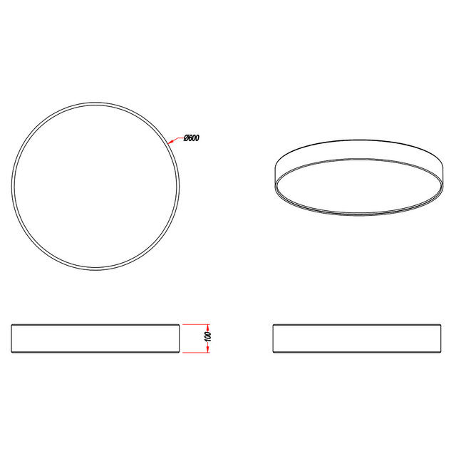 HLW LED LED Ceiling Lamp - Ceiling Lighting - Trion Lanago - 42W - Adjustable Color - Remote Control - Dimmable - Round - Matte Gray - Textile