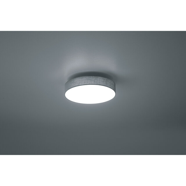 ronde grijze LED plafondlamp 11W met warm wit licht van 3000K en 1100 lumen ronde grijze LED plafondlamp 11W met warm wit licht van 3000K en 1100 lumen