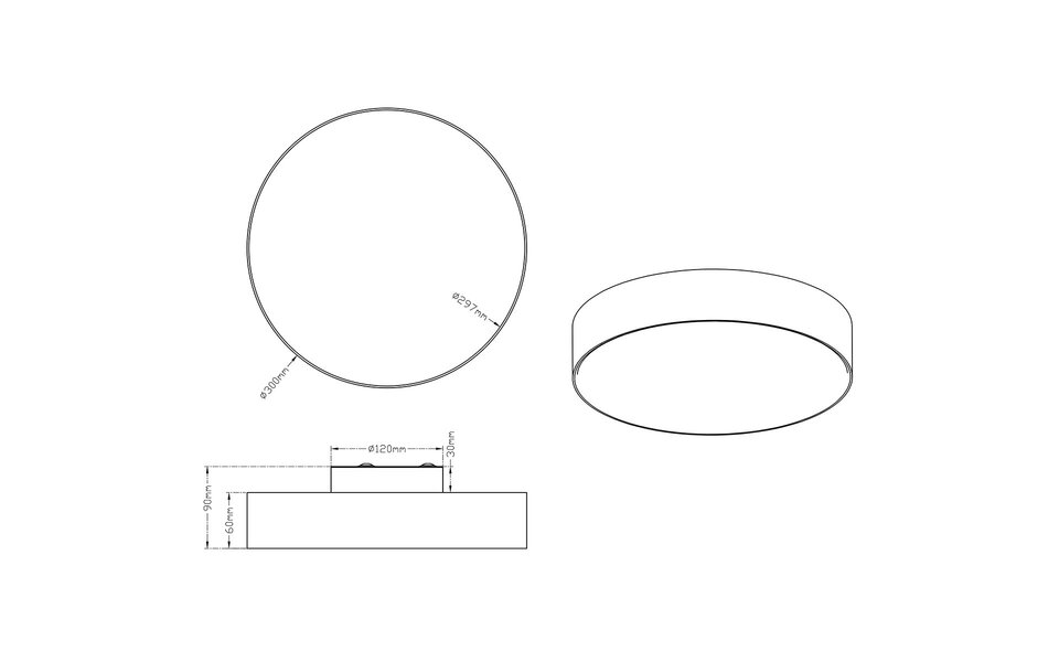 HLW LED LED Plafondlamp - Plafondverlichting - Trion Lanago - 11W - Warm Wit 3000K - Rond - Mat Grijs - Aluminium HLW LED LED Plafondlamp - Plafondverlichting - Trion Lanago - 11W - Warm Wit 3000K - Rond - Mat Grijs - Aluminium