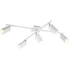 HLW LED LED Plafondspot - Trion Mary - GU10 Fitting - 5-lichts - Rechthoek - Mat Wit - Aluminium