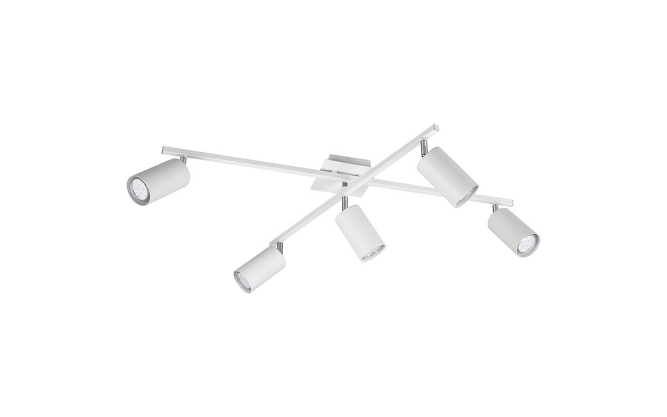 HLW LED LED Plafondspot - Trion Mary - GU10 Fitting - 5-lichts - Rechthoek - Mat Wit - Aluminium