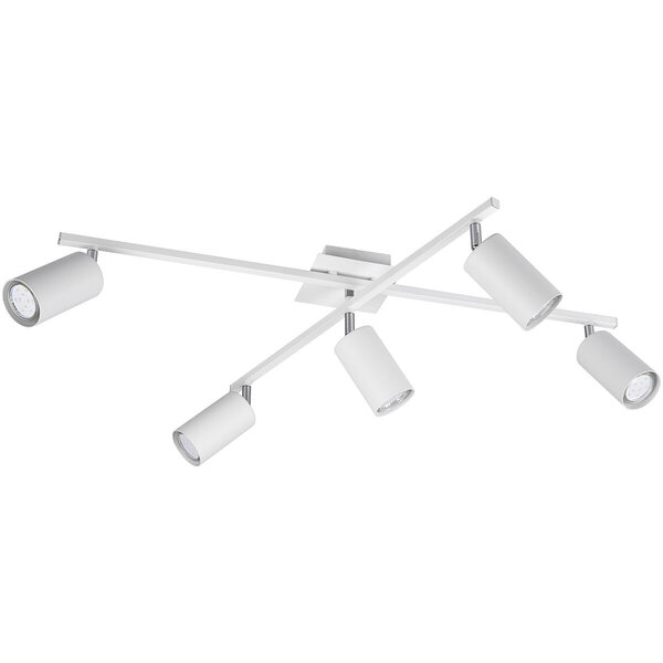 HLW LED LED Plafondspot - Trion Mary - GU10 Fitting - 5-lichts - Rechthoek - Mat Wit - Aluminium HLW LED LED Plafondspot - Trion Mary - GU10 Fitting - 5-lichts - Rechthoek - Mat Wit - Aluminium