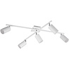 HLW LED LED Ceiling Spotlight - Trion Mary - GU10 Fitting - 5-light - Rectangular - Matte White - Aluminum