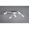HLW LED LED Ceiling Spotlight - Trion Mary - GU10 Fitting - 5-light - Rectangular - Matte White - Aluminum