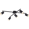 LED ceiling spotlight Trion Mary 5-light matte black GU10 LED ceiling spotlight Trion Mary 5-light matte black GU10