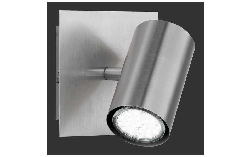 HLW LED LED Wandspot - Trion Mary - GU10 Fitting - Vierkant - Mat Nikkel - Aluminium