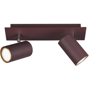 Trion Mary LED plafondspot 2-lichts roestkleurig GU10 Trion Mary LED plafondspot 2-lichts roestkleurig GU10