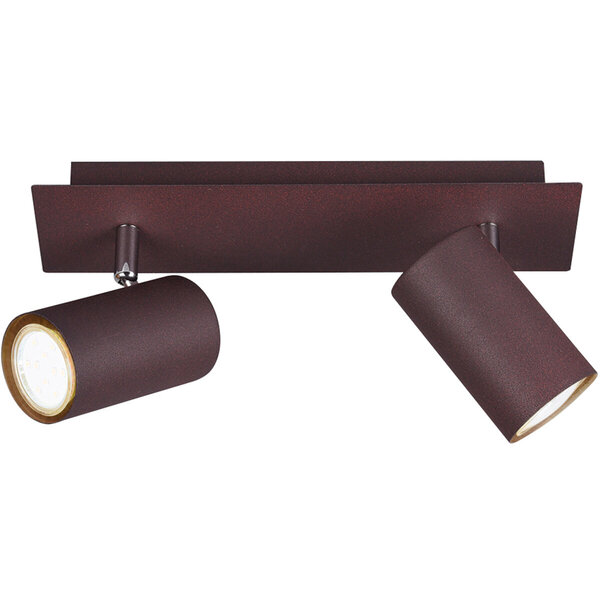 HLW LED LED Plafondspot - Trion Mary - GU10 Fitting - 2-lichts - Rechthoek - Roestkleur - Aluminium HLW LED LED Plafondspot - Trion Mary - GU10 Fitting - 2-lichts - Rechthoek - Roestkleur - Aluminium