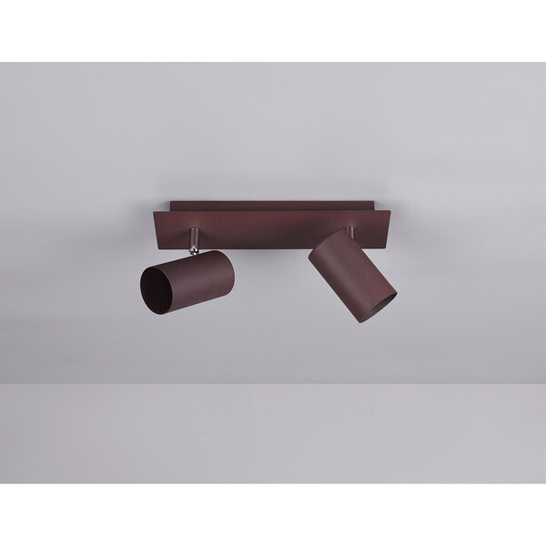 HLW LED LED Plafondspot - Trion Mary - GU10 Fitting - 2-lichts - Rechthoek - Roestkleur - Aluminium HLW LED LED Plafondspot - Trion Mary - GU10 Fitting - 2-lichts - Rechthoek - Roestkleur - Aluminium