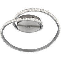 Trion Nubi LED plafondlamp mat grijs 19W 1700lm RGBW dimbaar