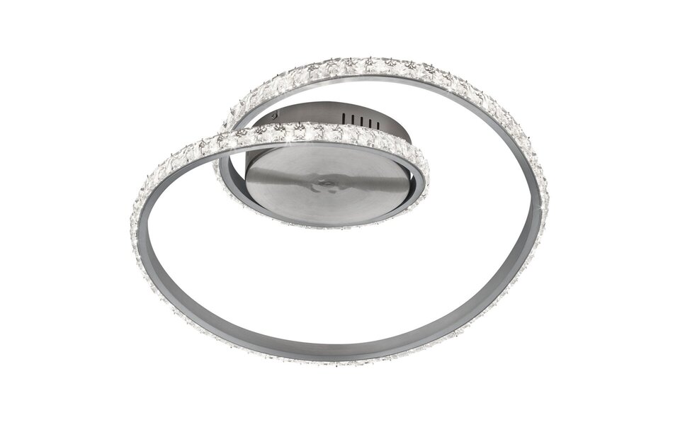 HLW LED LED Ceiling Lamp - Ceiling Lighting - Trion Nubi - 19W - Warm White 3000K- RGBW - Remote Control - Dimmable - Round - Matte Gray - Aluminum HLW LED LED Ceiling Lamp - Ceiling Lighting - Trion Nubi - 19W - Warm White 3000K- RGBW - Remote Control - Dimmable - Round - Matte Gray - Aluminum