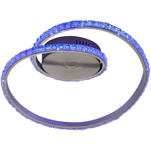 HLW LED LED Plafondlamp - Plafondverlichting - Trion Nubi - 19W - Warm Wit 3000K- RGBW - Afstandsbediening - Dimbaar - Rond - Mat Grijs - Aluminium HLW LED LED Plafondlamp - Plafondverlichting - Trion Nubi - 19W - Warm Wit 3000K- RGBW - Afstandsbediening - Dimbaar - Rond - Mat Grijs - Aluminium