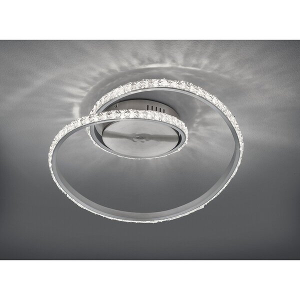 HLW LED LED Plafondlamp - Plafondverlichting - Trion Nubi - 19W - Warm Wit 3000K- RGBW - Afstandsbediening - Dimbaar - Rond - Mat Grijs - Aluminium HLW LED LED Plafondlamp - Plafondverlichting - Trion Nubi - 19W - Warm Wit 3000K- RGBW - Afstandsbediening - Dimbaar - Rond - Mat Grijs - Aluminium