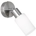 LED Wandspot - Trion Smast - E14 Fitting - Rond - Mat Nikkel - Aluminium
