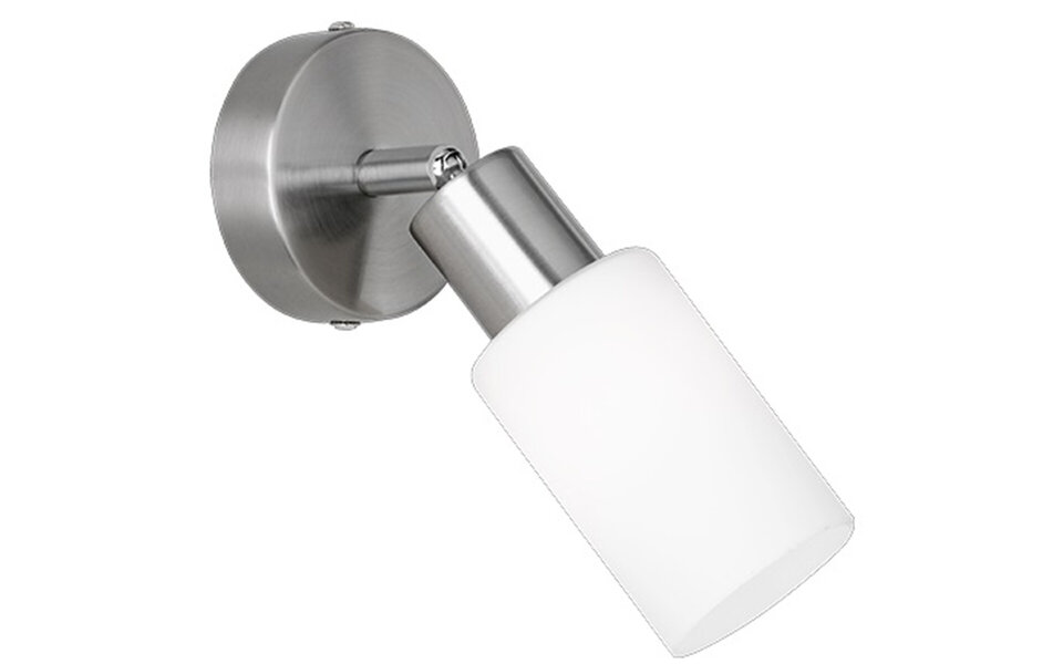 HLW LED LED Wall Spotlight - Trion Smast - E14 Fitting - Round - Matte Nickel - Aluminum