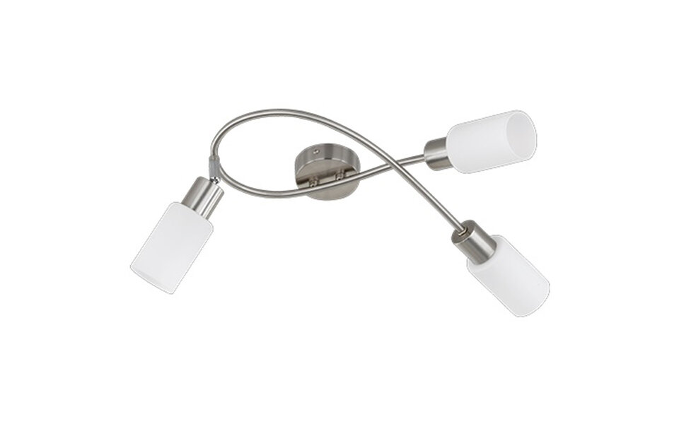 HLW LED LED Ceiling Spotlight - Trion Smast - E14 Fitting - 3-light - Rectangular - Matte Nickel - Aluminum HLW LED LED Ceiling Spotlight - Trion Smast - E14 Fitting - 3-light - Rectangular - Matte Nickel - Aluminum