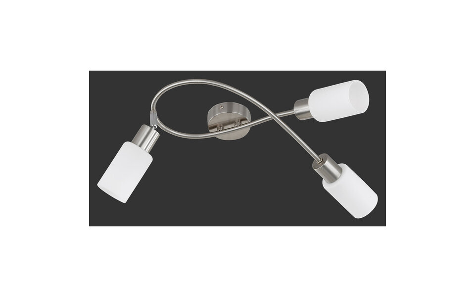 HLW LED LED Ceiling Spotlight - Trion Smast - E14 Fitting - 3-light - Rectangular - Matte Nickel - Aluminum HLW LED LED Ceiling Spotlight - Trion Smast - E14 Fitting - 3-light - Rectangular - Matte Nickel - Aluminum