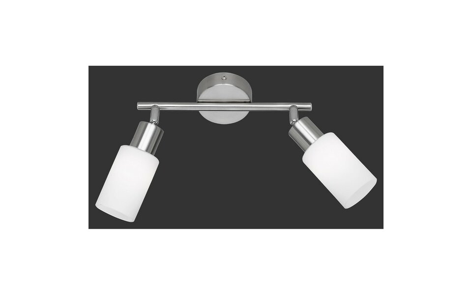 HLW LED LED Plafondspot - Trion Smast - E14 Fitting - 2-lichts - Rechthoek - Mat Nikkel - Aluminium